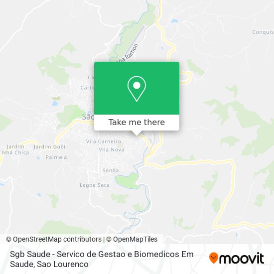 Mapa Sgb Saude - Servico de Gestao e Biomedicos Em Saude