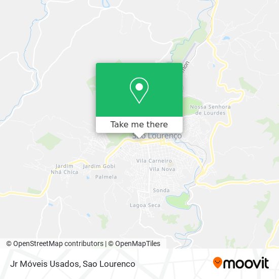 Jr Móveis Usados map