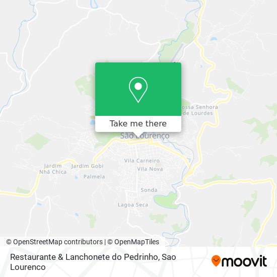 Mapa Restaurante & Lanchonete do Pedrinho