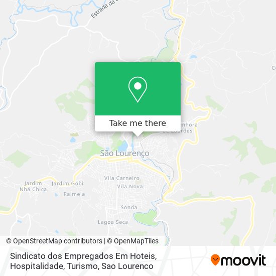 Mapa Sindicato dos Empregados Em Hoteis, Hospitalidade, Turismo