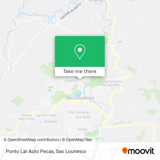 Mapa Ponto Lar Auto Pecas