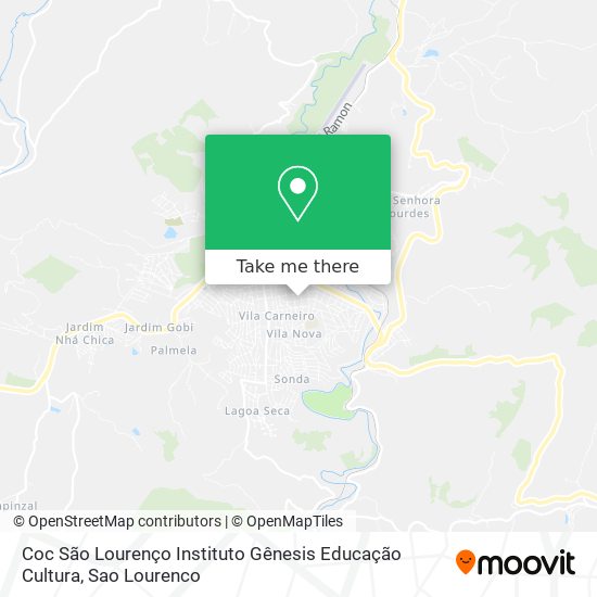 Coc São Lourenço Instituto Gênesis Educação Cultura map