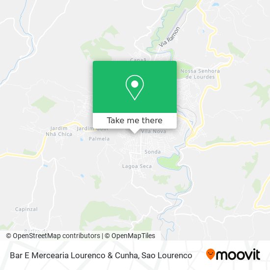 Mapa Bar E Mercearia Lourenco & Cunha