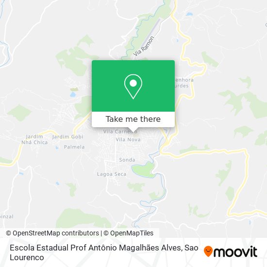 Escola Estadual Prof Antônio Magalhães Alves map