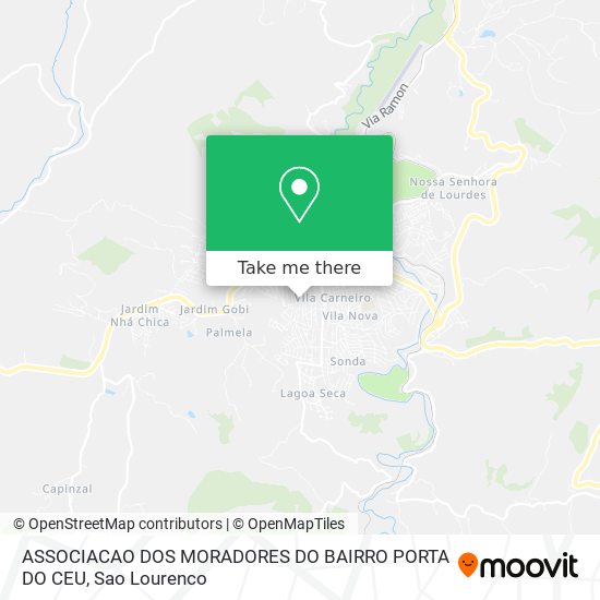 ASSOCIACAO DOS MORADORES DO BAIRRO PORTA DO CEU map