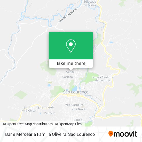 Mapa Bar e Mercearia Familia Oliveira