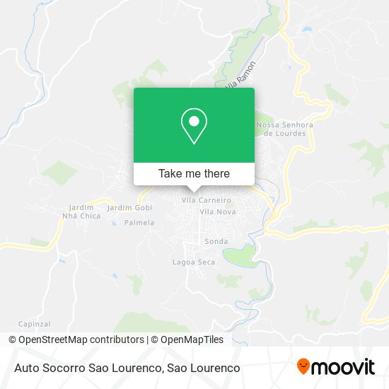 Mapa Auto Socorro Sao Lourenco