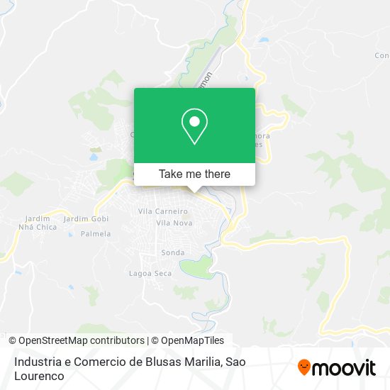 Mapa Industria e Comercio de Blusas Marilia