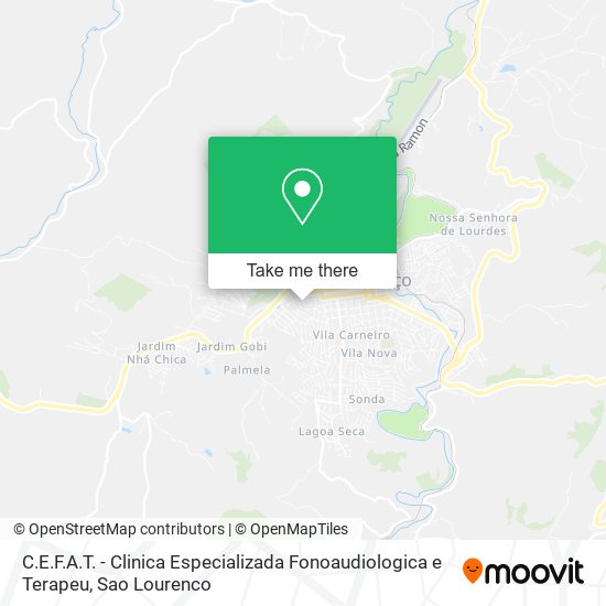 Mapa C.E.F.A.T. - Clinica Especializada Fonoaudiologica e Terapeu