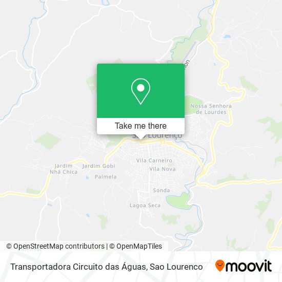 Transportadora Circuito das Águas map