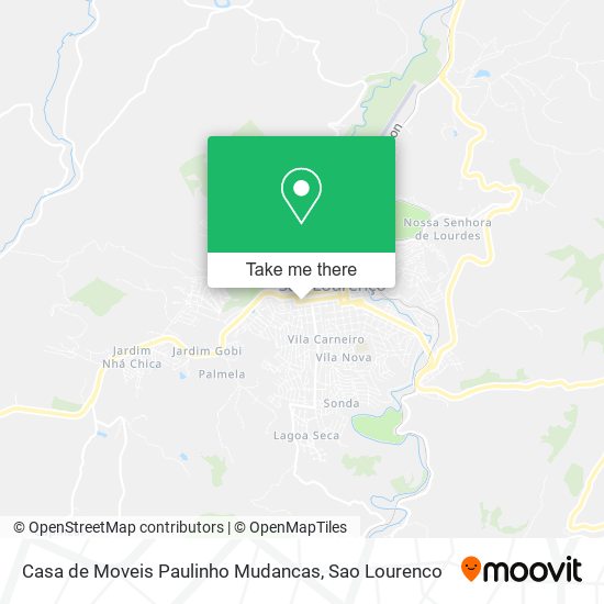 Mapa Casa de Moveis Paulinho Mudancas