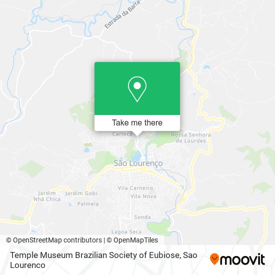 Mapa Temple Museum Brazilian Society of Eubiose