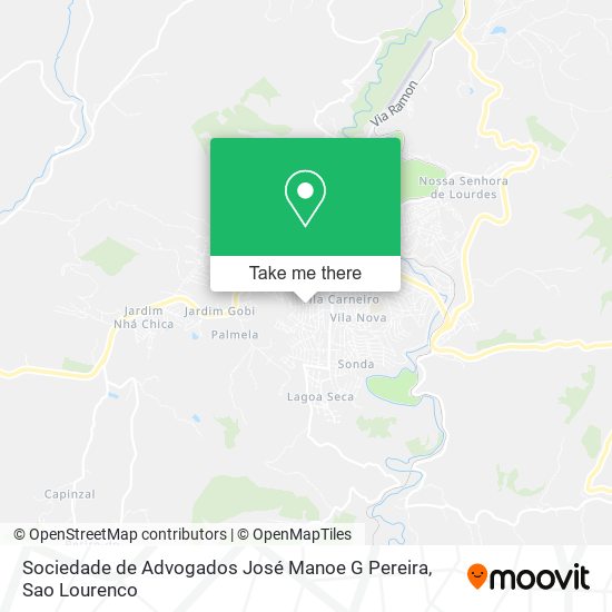 Mapa Sociedade de Advogados José Manoe G Pereira