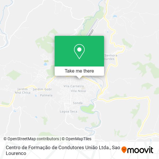 Mapa Centro de Formação de Condutores União Ltda.