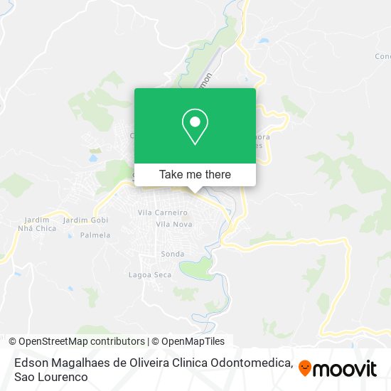 Edson Magalhaes de Oliveira Clinica Odontomedica map