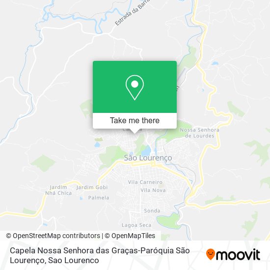 Mapa Capela Nossa Senhora das Graças-Paróquia São Lourenço