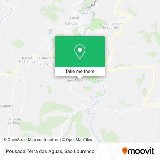 Pousada Terra das Águas map