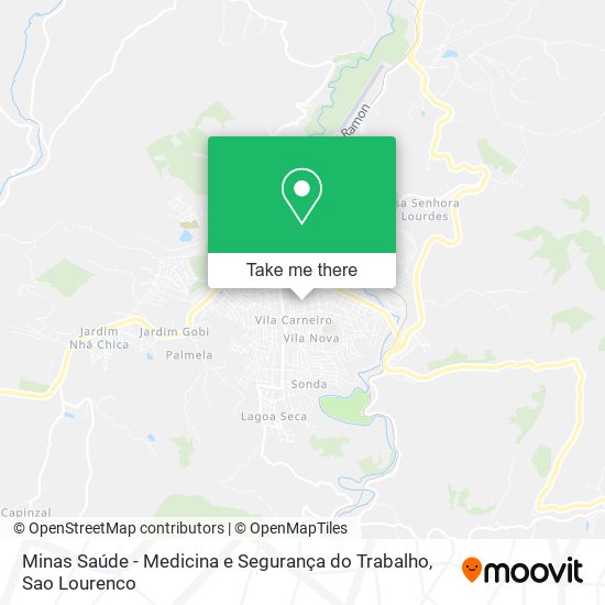 Minas Saúde - Medicina e Segurança do Trabalho map