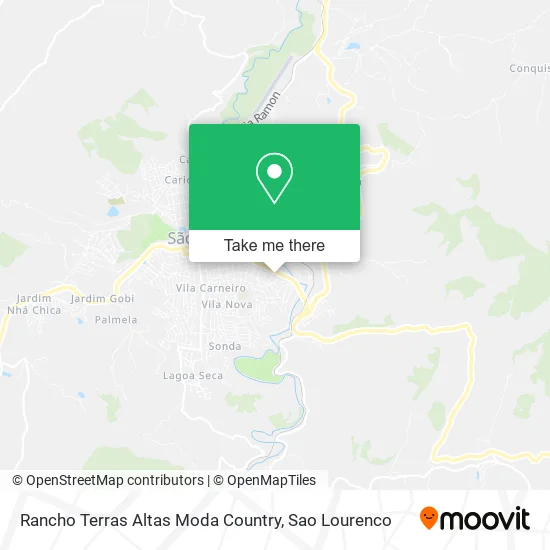 Rancho Terras Altas Moda Country map