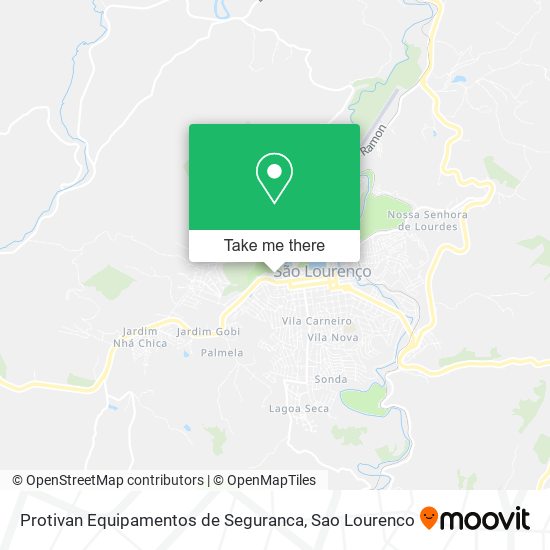 Mapa Protivan Equipamentos de Seguranca