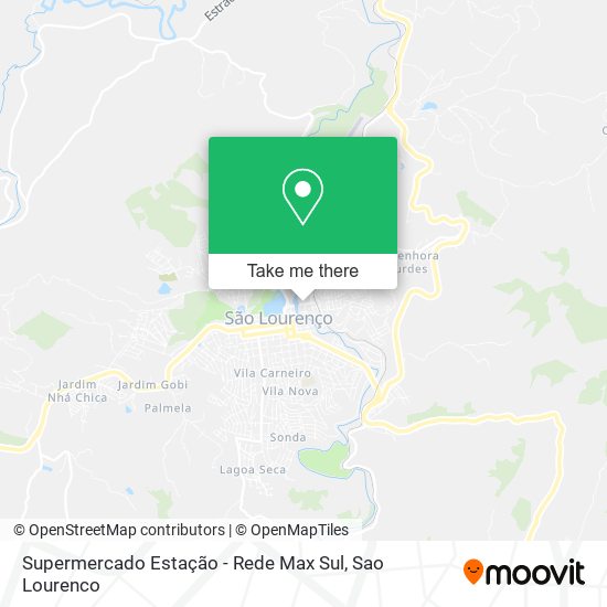 Mapa Supermercado Estação - Rede Max Sul