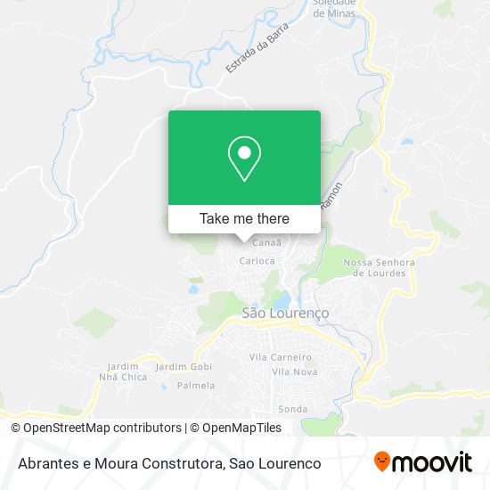 Mapa Abrantes e Moura Construtora