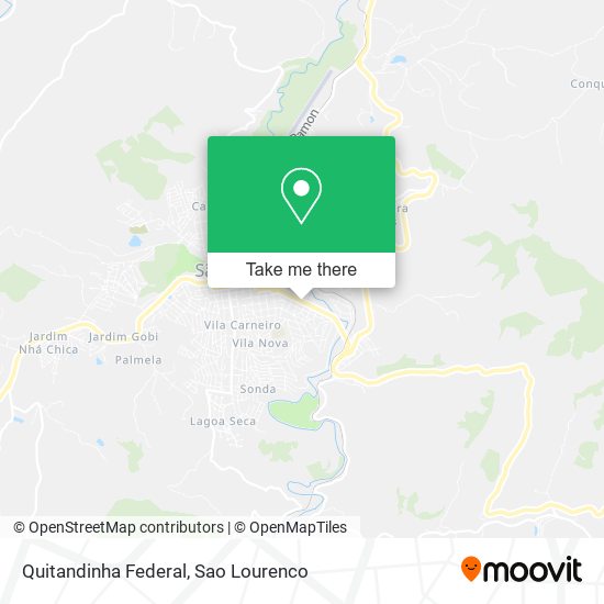 Quitandinha Federal map