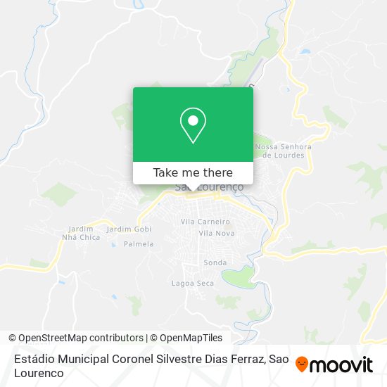 Mapa Estádio Municipal Coronel Silvestre Dias Ferraz