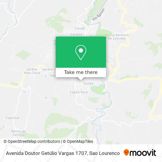 Avenida Doutor Getúlio Vargas 1707 map