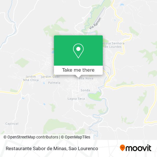 Mapa Restaurante Sabor de Minas