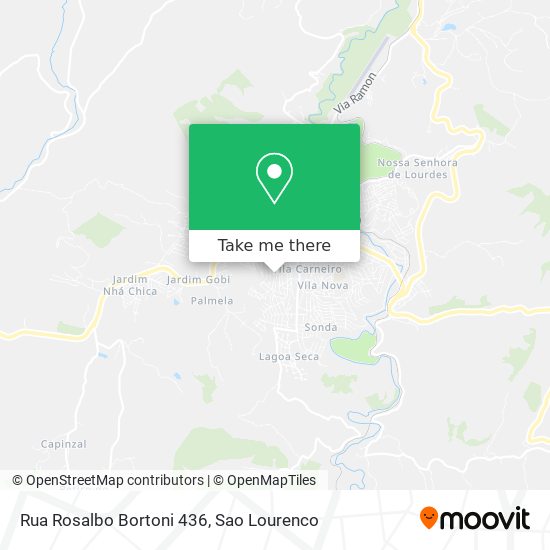 Mapa Rua Rosalbo Bortoni 436