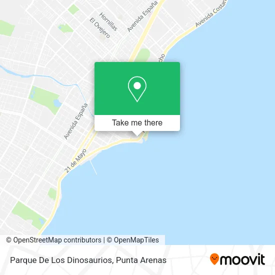 Mapa de Parque De Los Dinosaurios