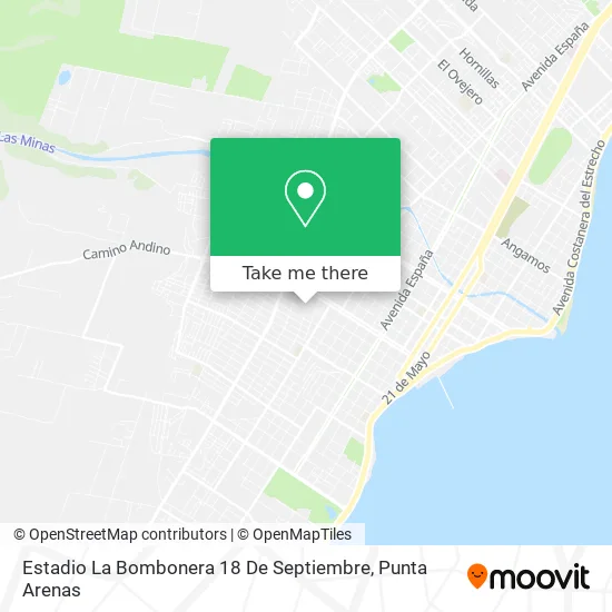 Mapa de Estadio La Bombonera 18 De Septiembre