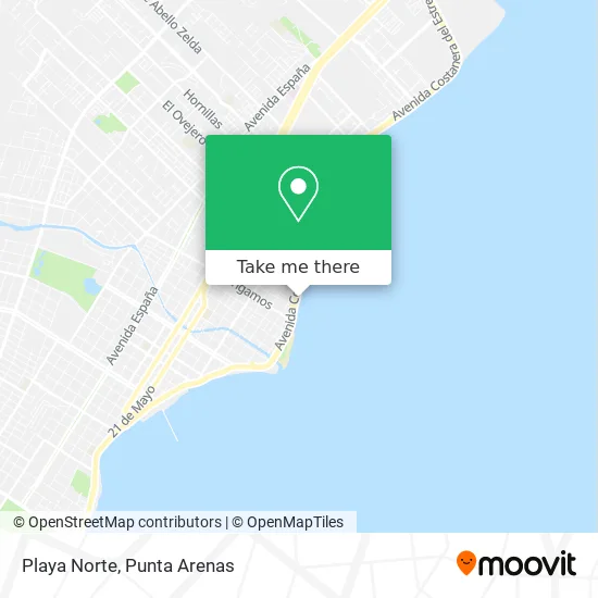 Playa Norte map