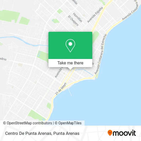 Mapa de Centro De Punta Arenas