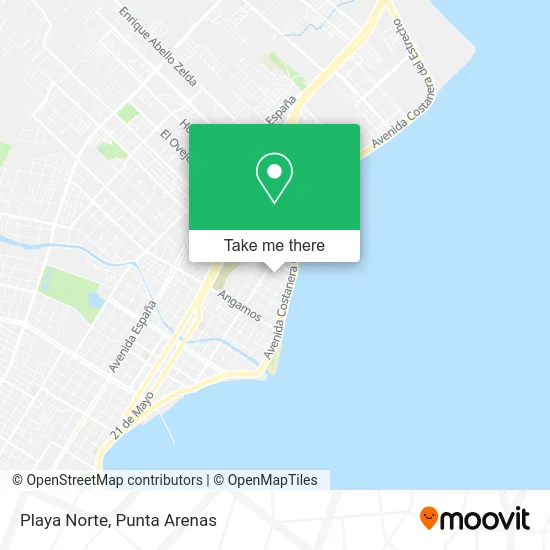 Playa Norte map