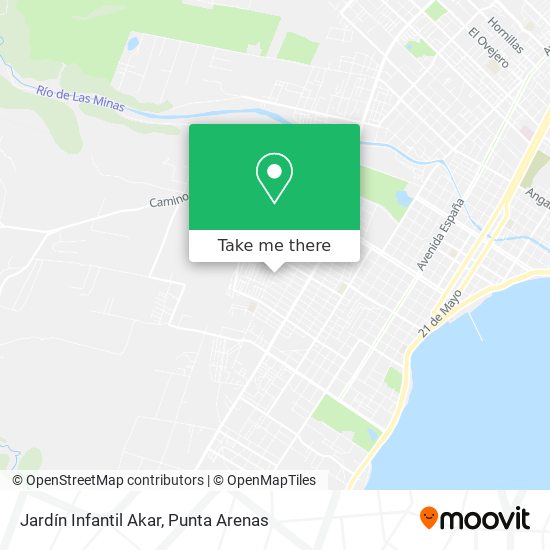 Jardín Infantil Akar map