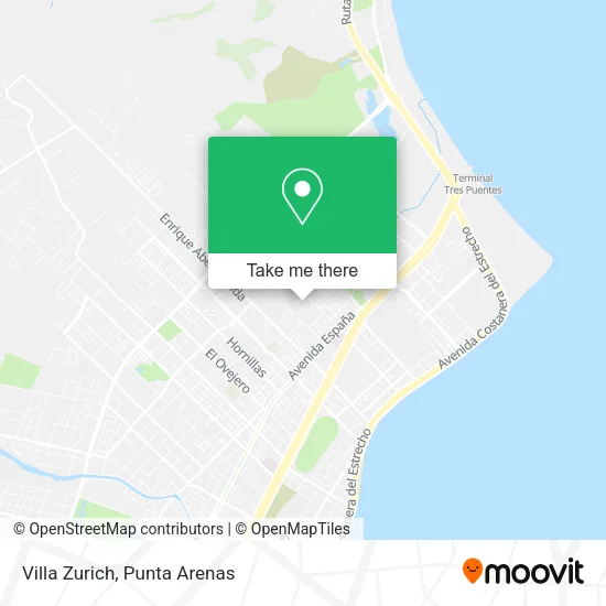Villa Zurich map