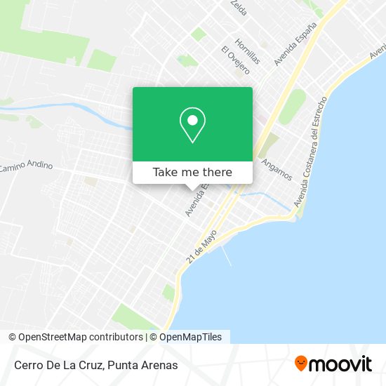 How to get to Cerro De La Cruz in Punta Arenas by Bus?