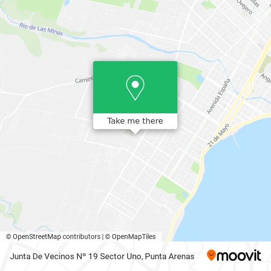 Mapa de Junta De Vecinos Nº 19 Sector Uno