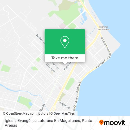 Iglesia Evangélica Luterana En Magallanes map