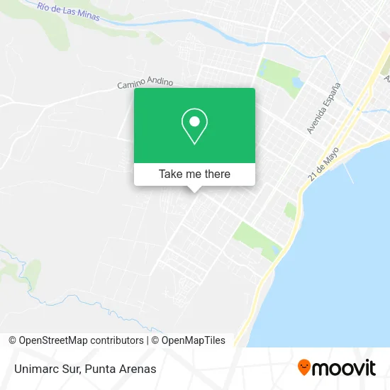 Unimarc Sur map