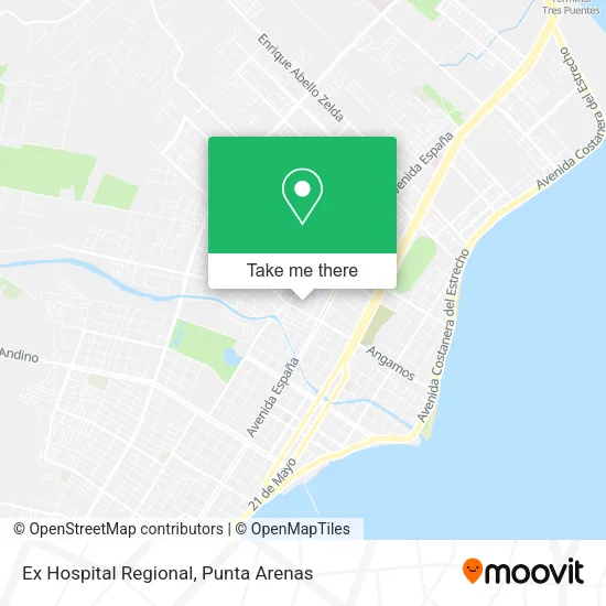 Ex Hospital Regional map