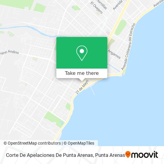 Corte De Apelaciones De Punta Arenas map