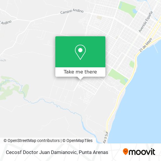 Mapa de Cecosf Doctor Juan Damianovic