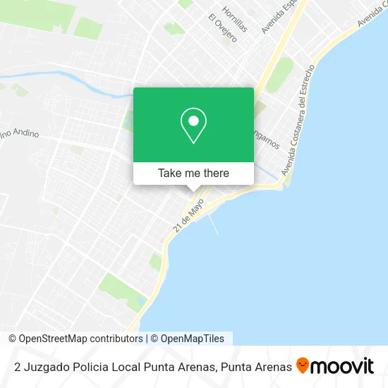 Mapa de 2 Juzgado Policia Local Punta Arenas