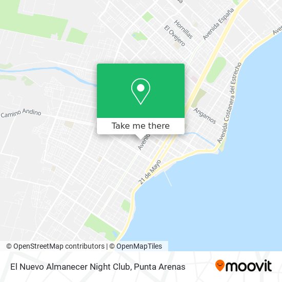 El Nuevo Almanecer Night Club map