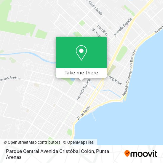 Parque Central Avenida Cristóbal Colón map