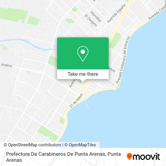 Mapa de Prefectura De Carabineros De Punta Arenas