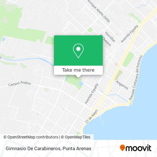 Gimnasio De Carabineros map